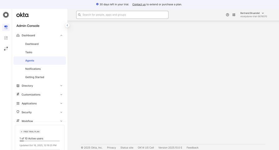 Okta
				empty state ui page example