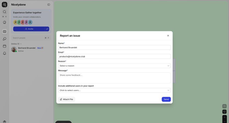 Gather
				form ui page example