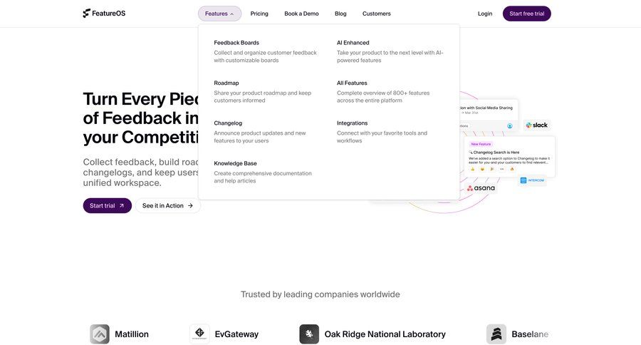FeatureOS
				dropdown & other states ui page example