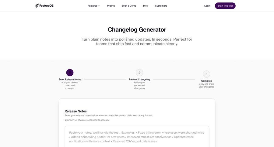 FeatureOS
				content editor ui page example