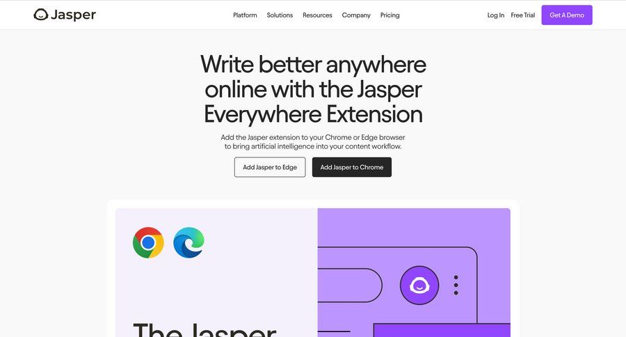 Jasper
				product page ui page example