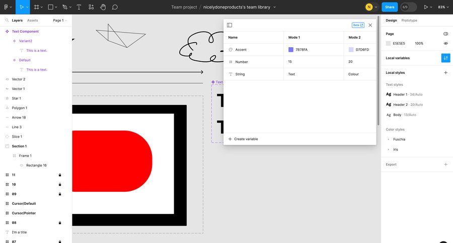 Figma
			 configuration design export style customization sidebar create assets modern table ui page example