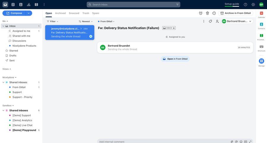 Front
			 team collaboration sidebar navigation email management email content hierarchy inbox task communication communication chat messages menu search bar controls ui page example