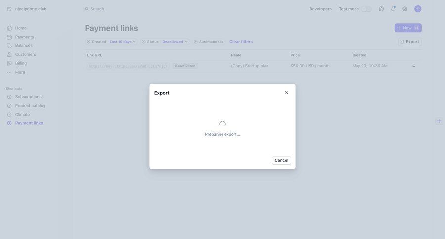 Stripe
			filters table bulk actions data management e-commerce sidebar navigation data export export filters dropdown bulk import bulk delete bulk archive dropdown filters call to action sidebar search filters sorting filters shortcuts payment page table search menu ui page example