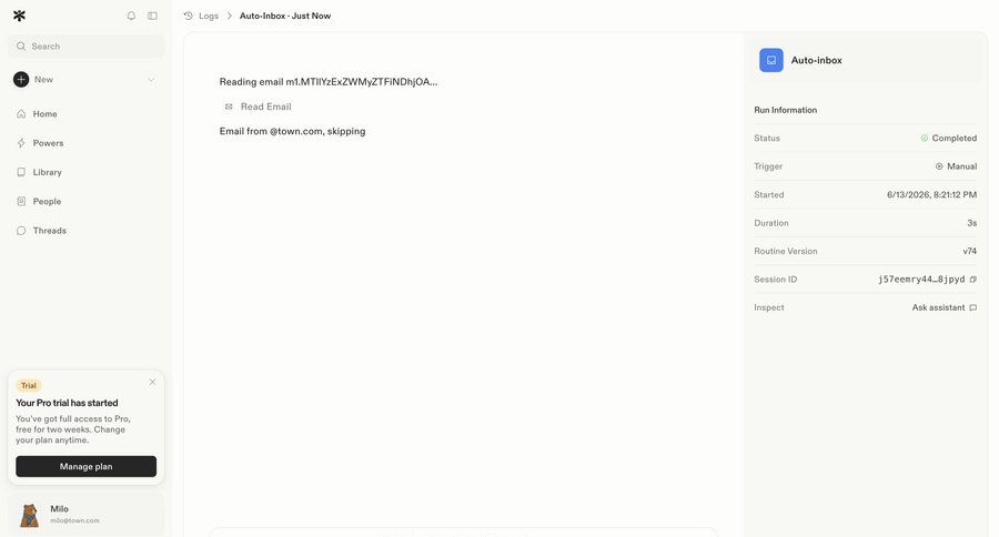 Town
			detail page activity feed upgrade your account information state trial banner ui page example
