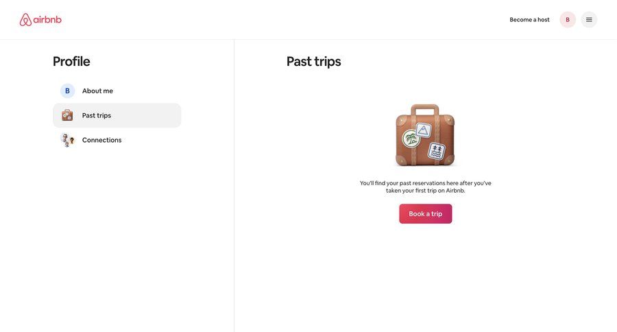 Airbnb
			profile settings empty state list account settings user profile account settings ui page example