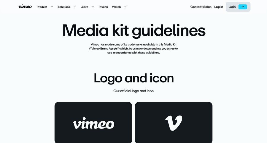 Vimeo
				press ui page example