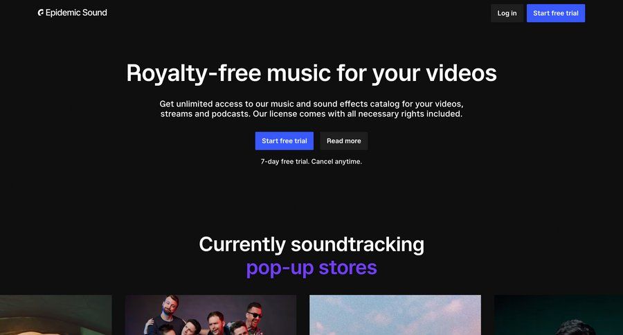 Epidemic Sound
			     ux ui design