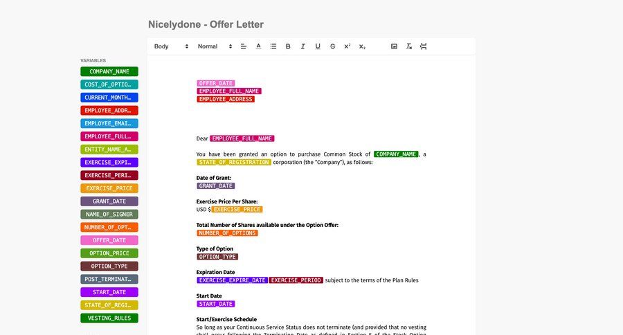Cake
				content editor ui page example