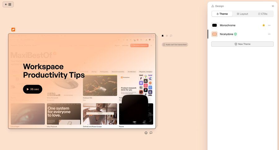 Supercut
			tools design editor content design marketing website design ui page example