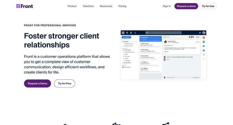 Front
			 bulk import billing history bulk move task communication integration product update testimonials case studies customer stories comment mode ui page example