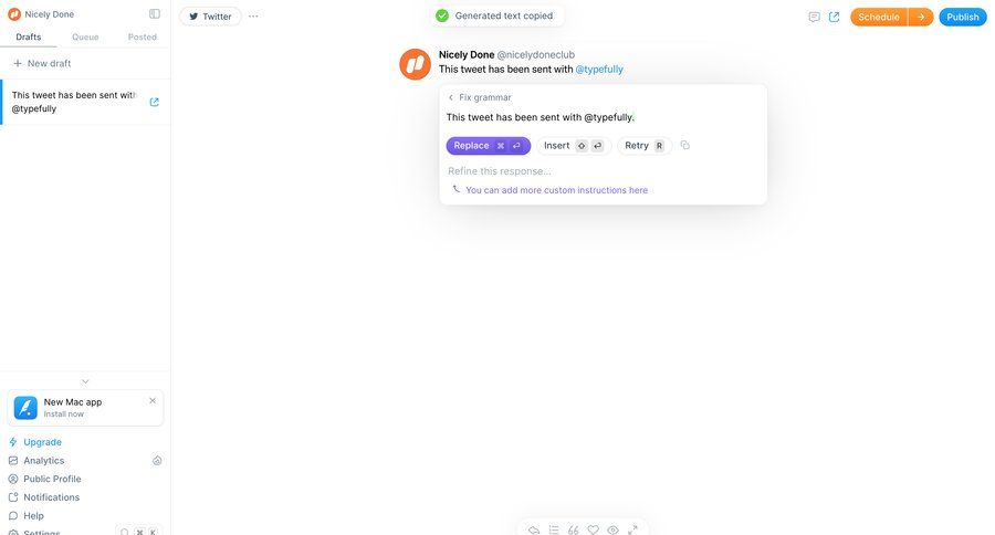 Typefully
			  ux ui design