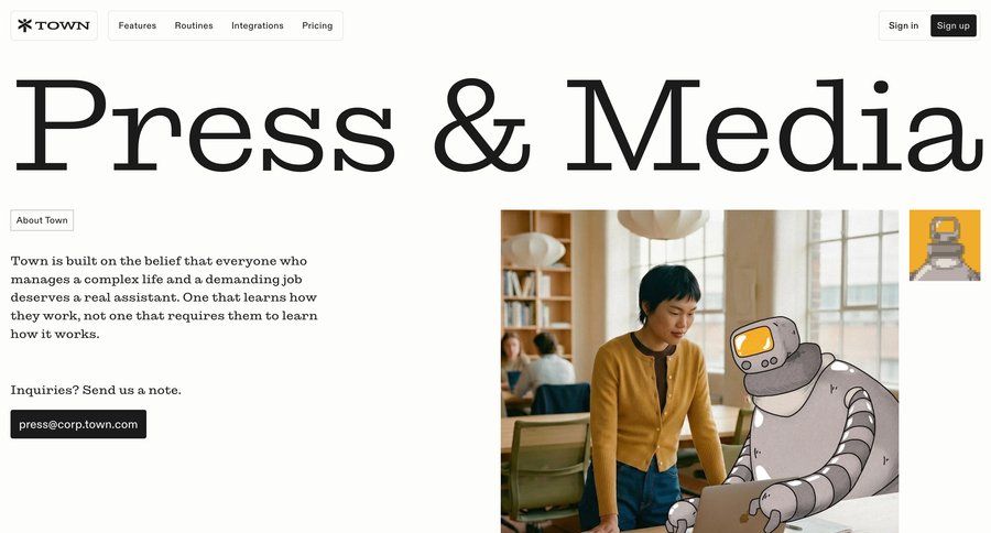 Town
				press ui page example