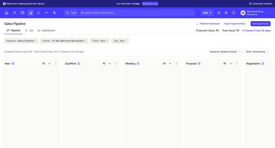 Capsule
			 dashboard project management kanban board dropdown filters menu ui page example