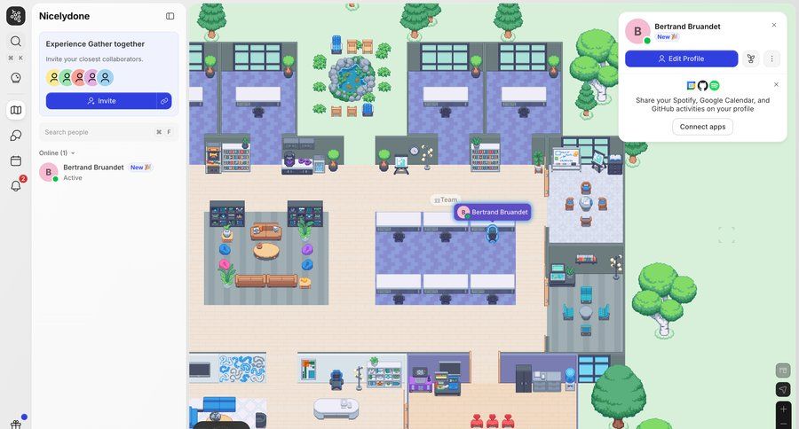 Gather
				profile ui page example