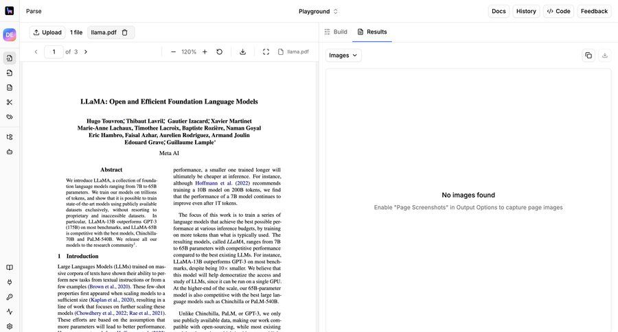 Llamaindex
				empty state ui page example