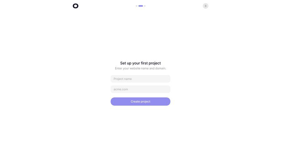 Visitors
			 project setup workspace creation saas onboarding ui page example