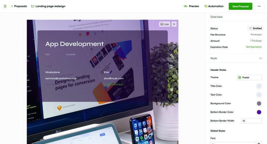 Bonsai
			 modal screen settings form design document editing style customization color theme sidebar modern accordion ui page example