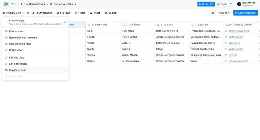 Clay
			 modal screen data management data analysis data display data entry data filtering menu data visualization table data grid ui page example
