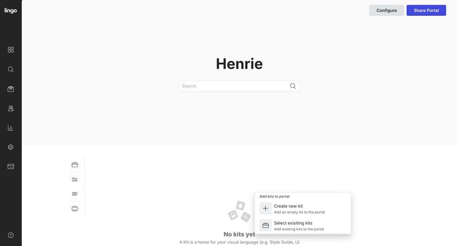 Lingo
			 content management dashboard sidebar navigation grid onboarding full-screen layout dashboard overview setup menu ui page example