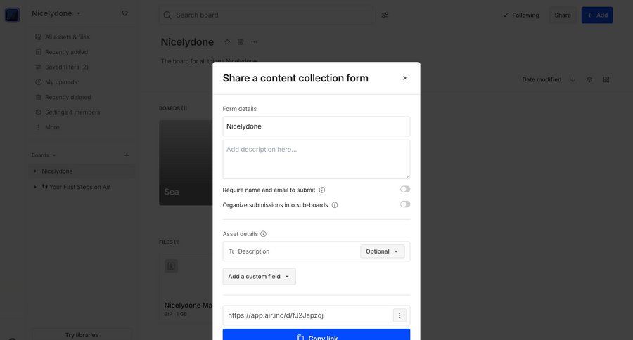 Air
				share ui page example