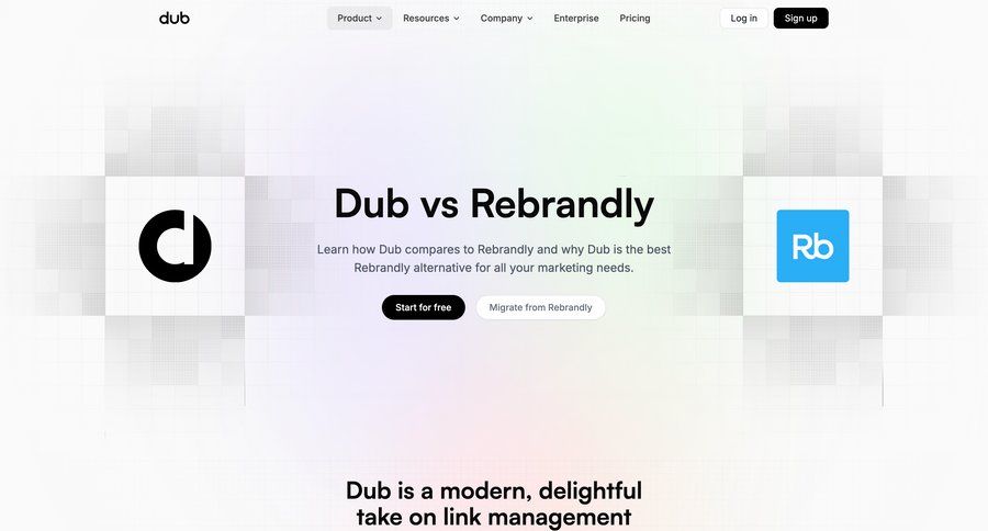 Dub
			 information page detail view info view comparison page vs alternatives ui page example