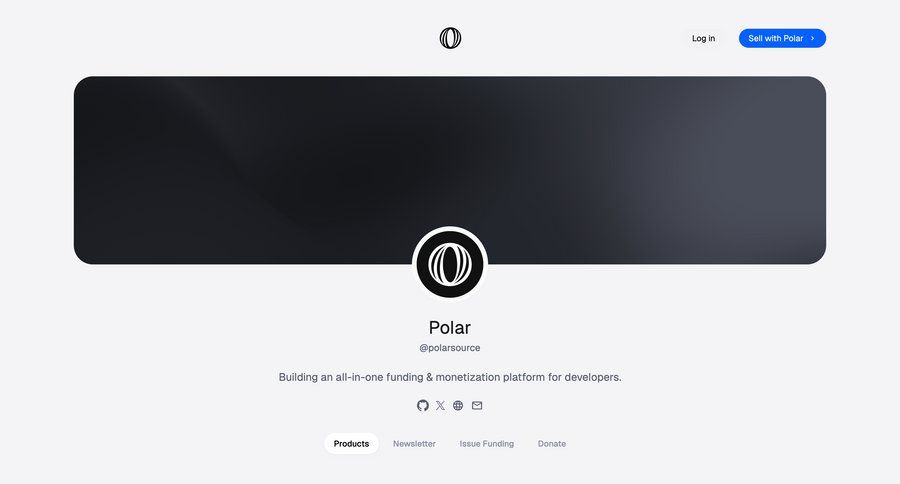 Polar
			 pay premium checkout screen ui page example