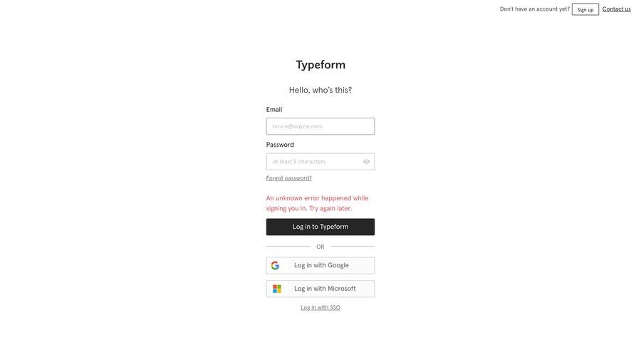 Typeform
				signin page example