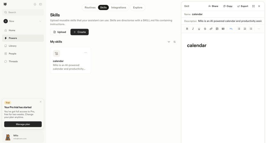 Town
			 knowledge base trial banner ui page example