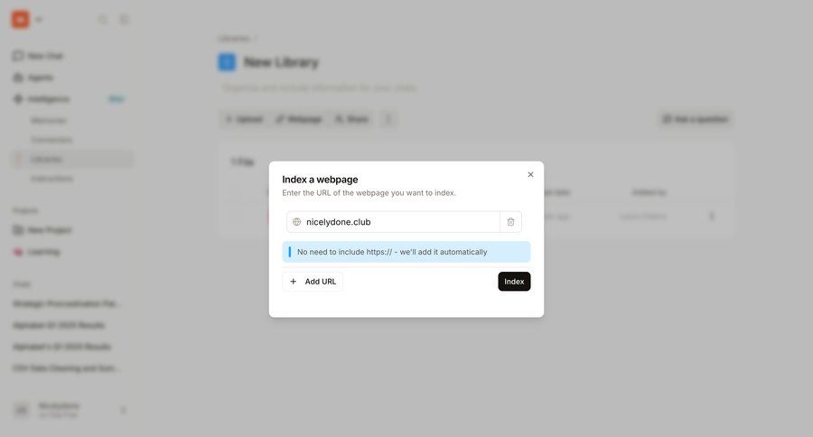 Mistral
			 data import ui page example