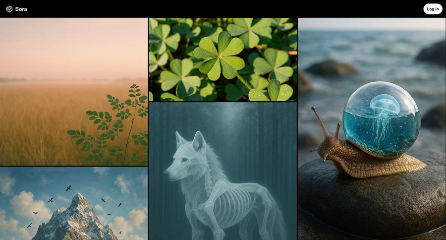 Sora
			 homepage home page ui page example