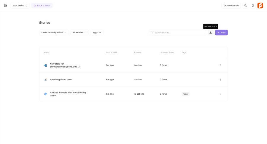 Tines
			 content management project management workflow import data data display dropdown filters wizard data import import file create import tool import wizard menu table file picker ui page example