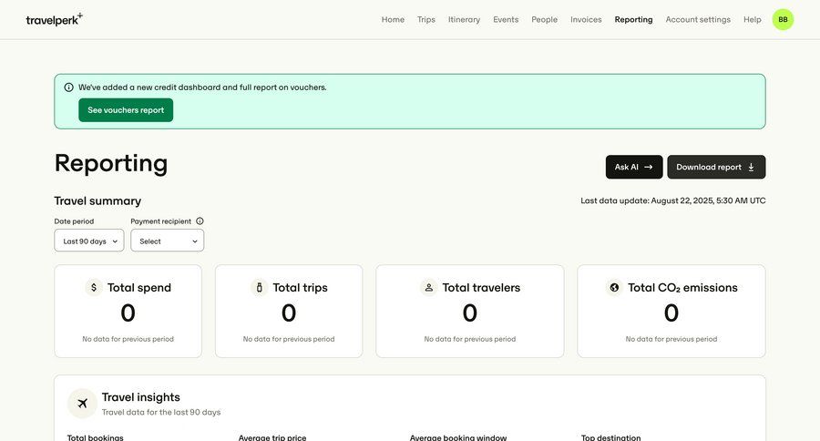 Travelperk
				list ui page example