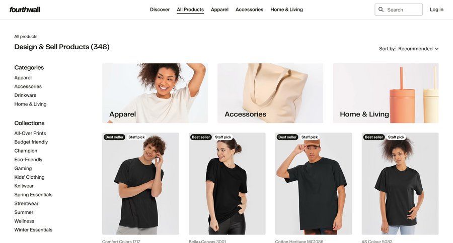 Fourthwall
				list ui page example