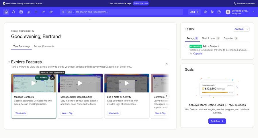 Capsule
			 task management dashboard dashboard overview progress bar card layout ui page example