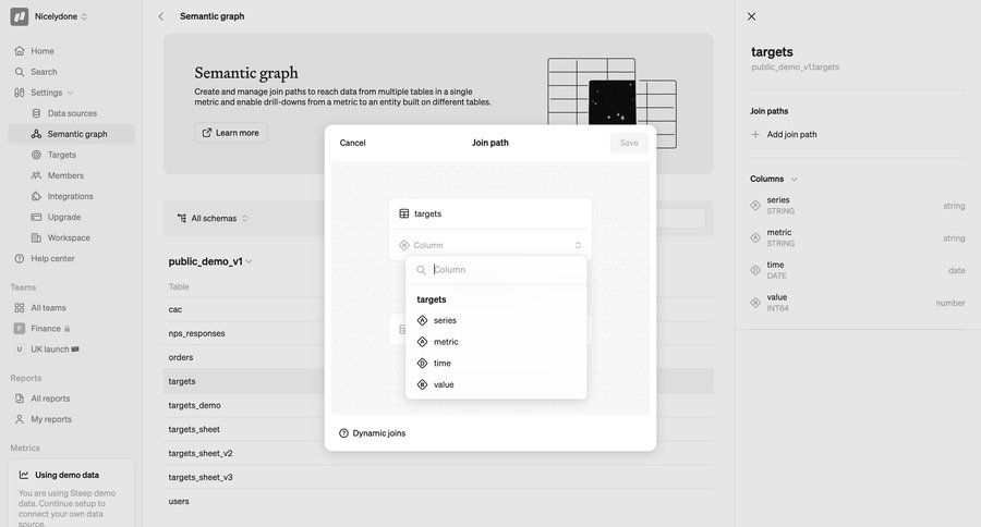 Steep
			 data management data visualization sidebar navigation data analysis data integration configuration screen data governance business intelligence full-screen layout ui page example