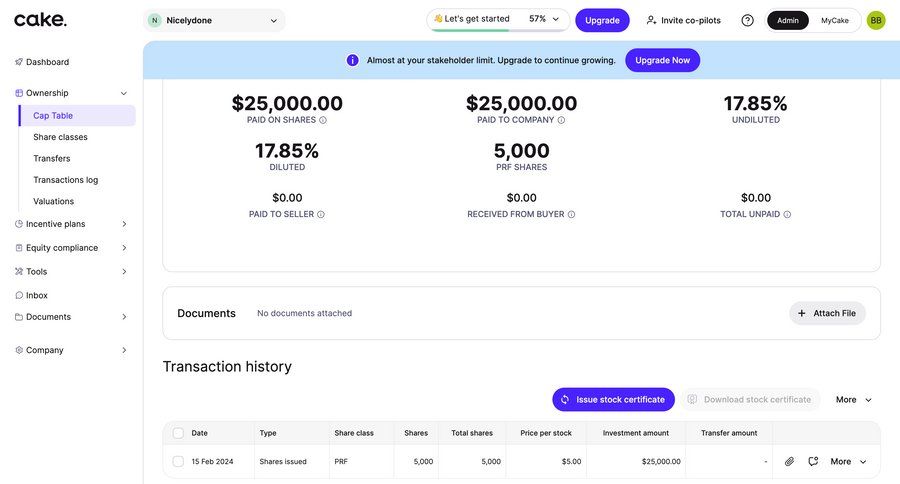 Cake
				plans & pricing (in app) ui page example