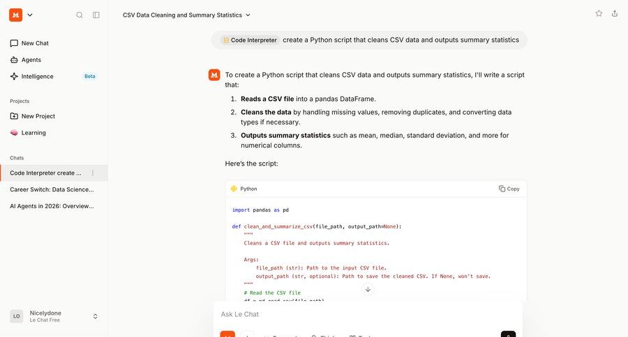 Mistral
				list ui page example