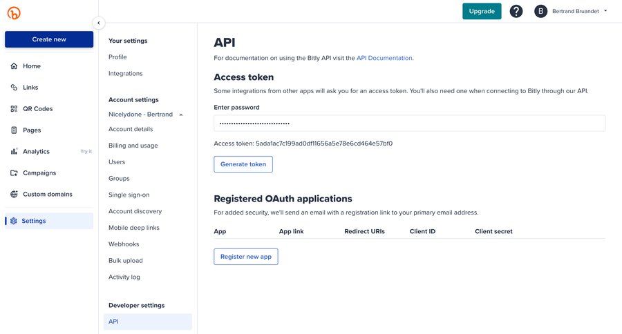 Bitly
			 configuration settings sidebar navigation form account setup account settings authentication content hierarchy bulk upload sidebar security parameters integration documentation configuration screen api integration ui page example