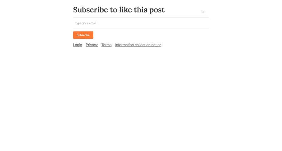 Substack
				form page example