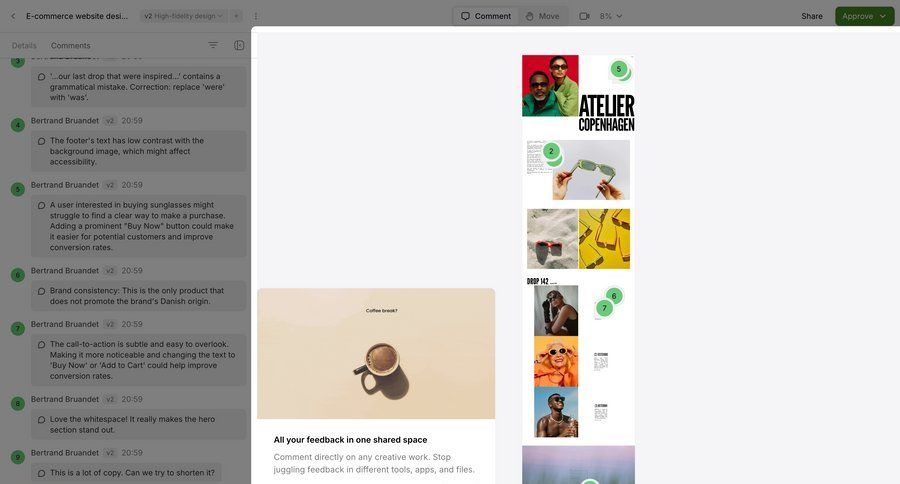 Workflow
			onboarding modal & popover share feedback collaboration feedback collection ui page example