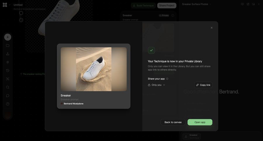 Flora
			 modal dialog confirmation screen sharing ui page example