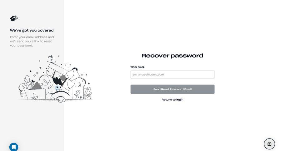Distrobird
				password reset page example