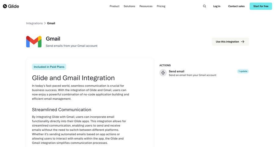 Glide
				article ui page example