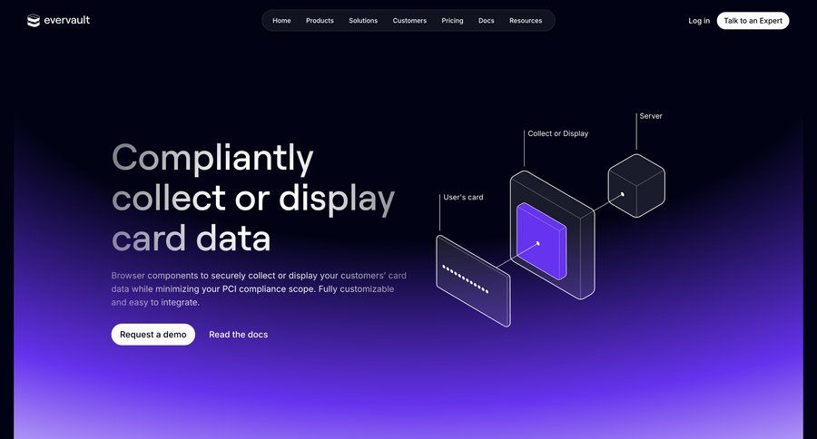 Evervault
			 dark ui cards ui accordion version control ui page example