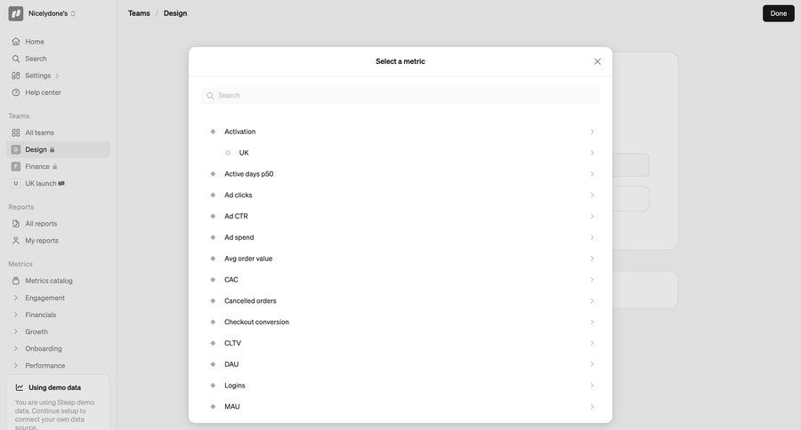 Steep
			 modal screen onboarding data analysis data analytics filter controls hierarchical navigation filters dropdown dropdown filters data visualization search filters sorting filters search bar order tracking controls ui page example
