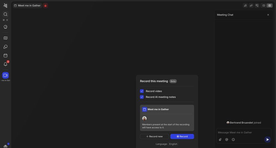 Gather
				form ui page example