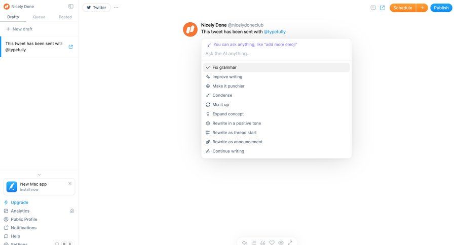 Typefully
			    ux ui design