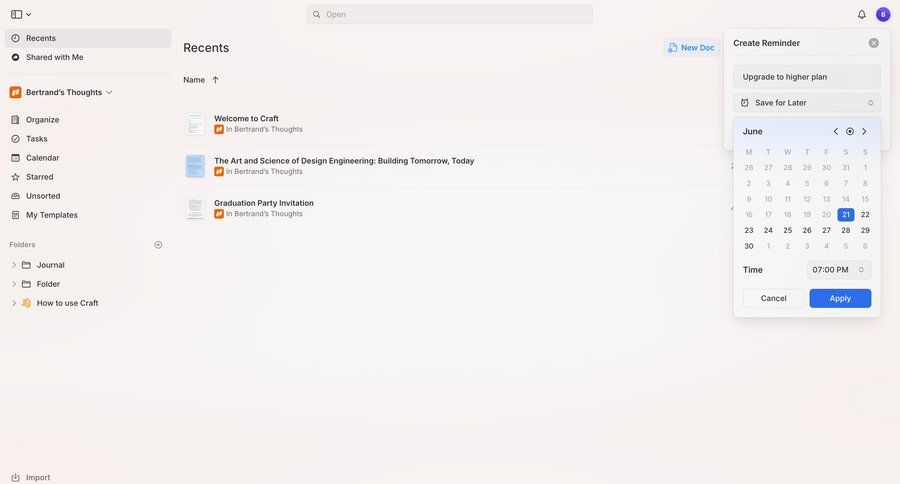 Craft
				create ui page example
