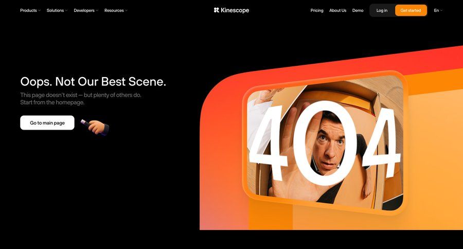 Kinescope
				404 ui page example